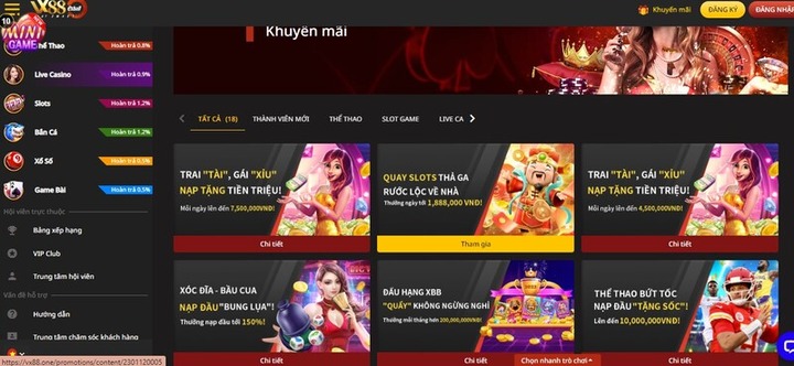 Giới thiệu link vào VX88 chính hãng