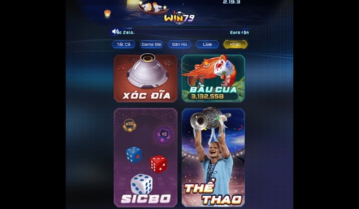 Điểm cộng giúp Win79 đánh bại nhiều đối thủ