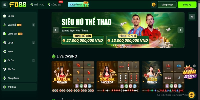 Giới thiệu tổng quan về nhà cái Fo88